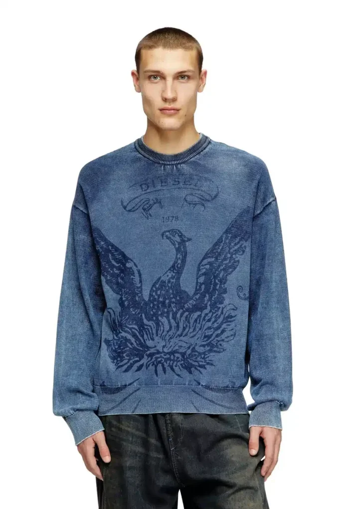 k-fenicol Pull indigo avec logo Phoenix