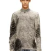 k-fjordi Pull déchiré avec fils flottants