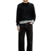k-larence-b Pull en coton imprimé inversé