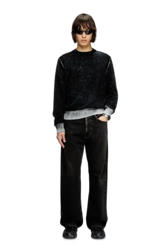 k-larence-b Pull en coton imprimé inversé