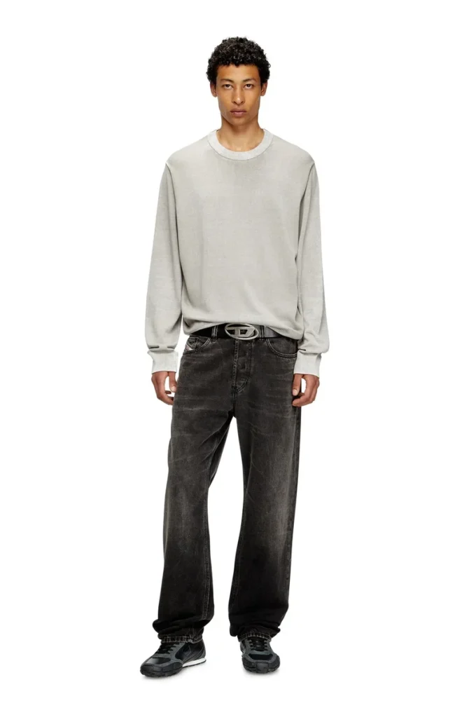 k-larence-b Pull en coton imprimé inversé