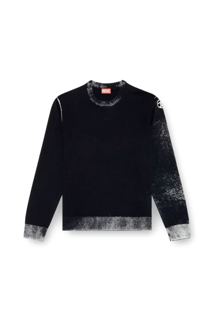 k-larence-b Pull en coton imprimé inversé