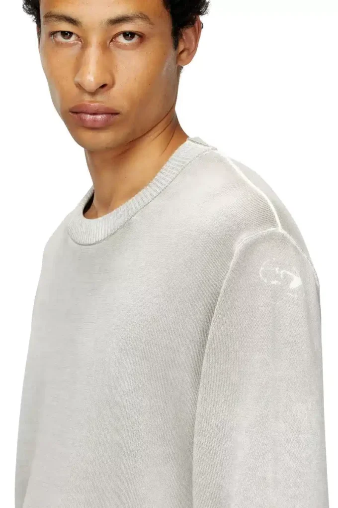 k-larence-b Pull en coton imprimé inversé