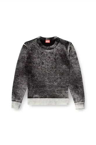 k-laurent Pull avec imprimé inversé délavé