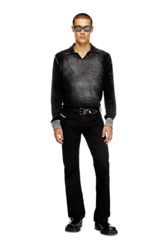 k-lorenzo Pull polo à imprimé inversé