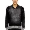 k-lorenzo Pull polo à imprimé inversé