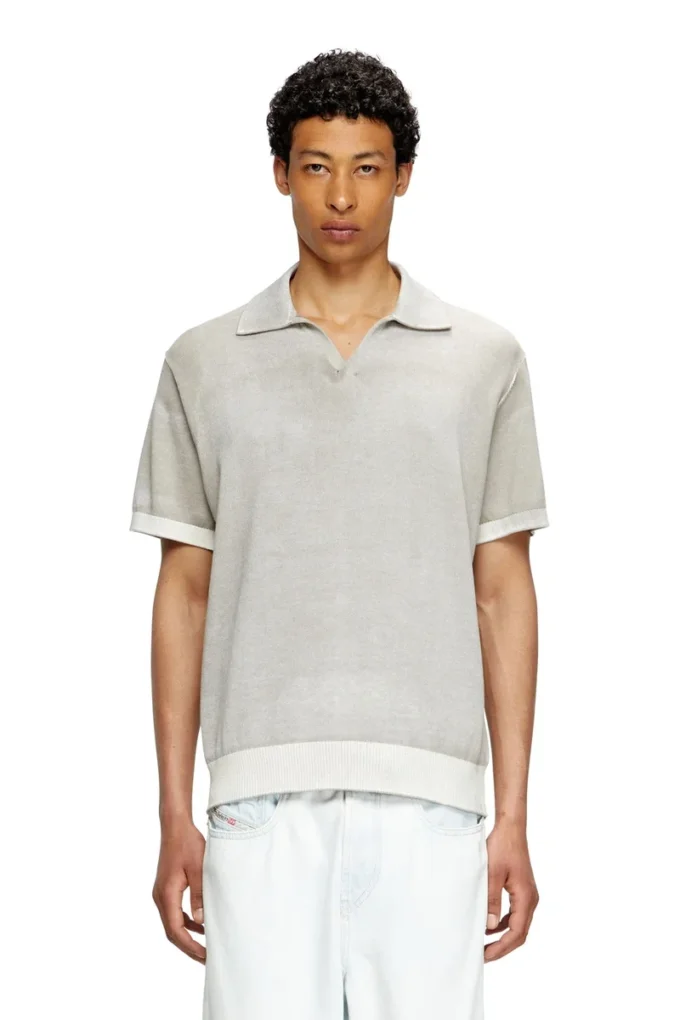 k-lorenzo-ss Pull polo à manches courtes et imprimé inversé