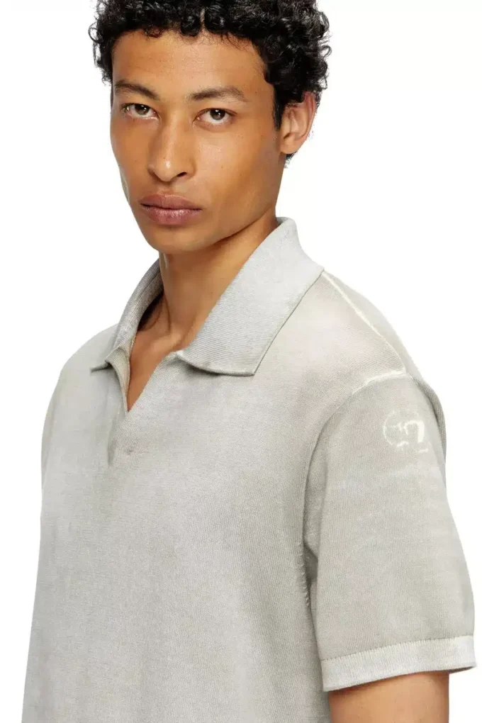 k-lorenzo-ss Pull polo à manches courtes et imprimé inversé