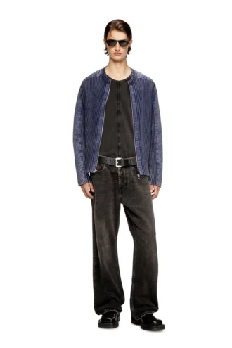 k-matty Cardigan zippé avec empiècements contrastés