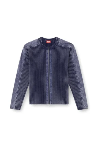 k-matty Cardigan zippé avec empiècements contrastés