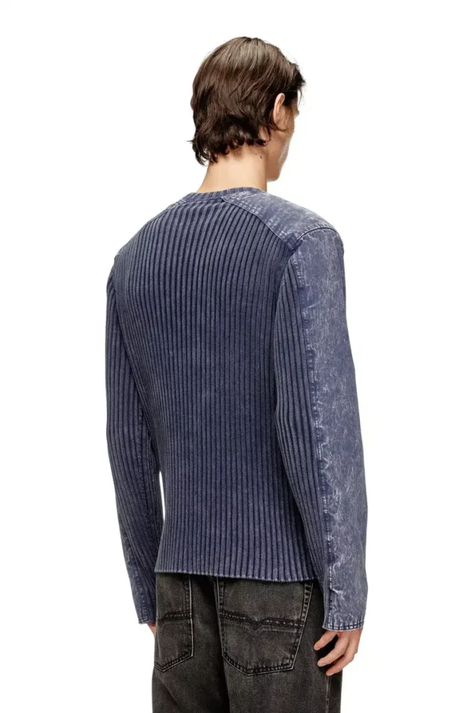 k-matty Cardigan zippé avec empiècements contrastés