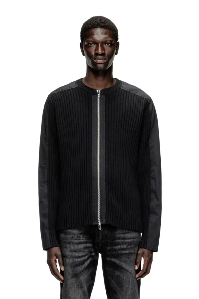 k-matty Cardigan zippé avec empiècements utilitaires