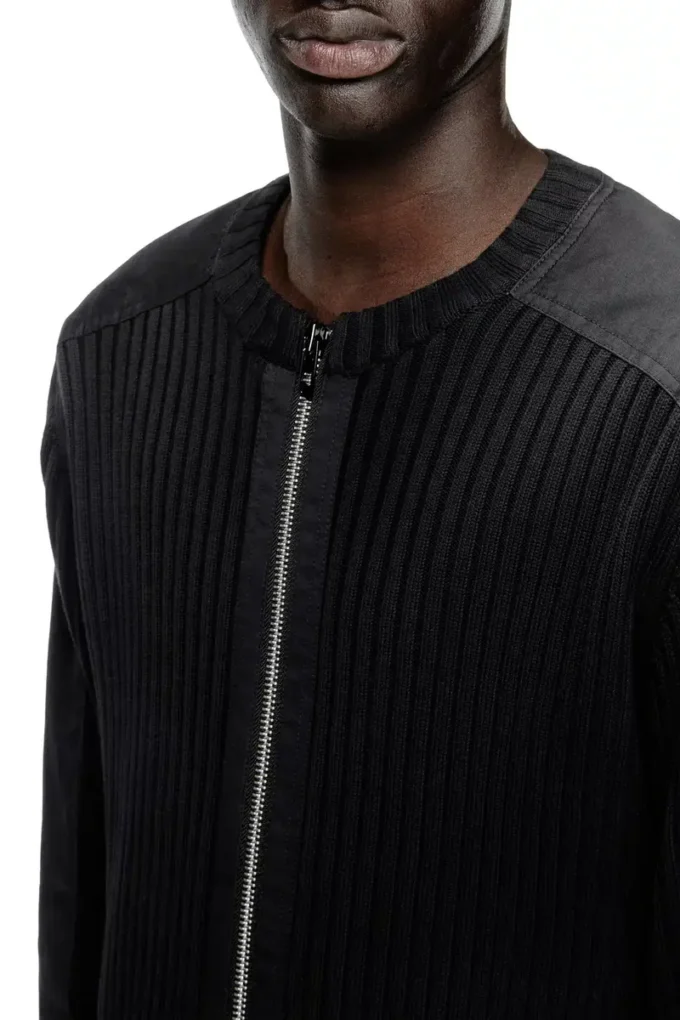 k-matty Cardigan zippé avec empiècements utilitaires