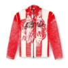 k-oliba-jkt Cardigan zippé à rayures imprimées à l&rsquo;intérieur
