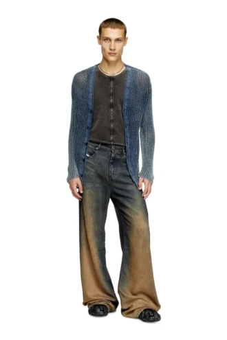 k-redram Cardigan en maille denim