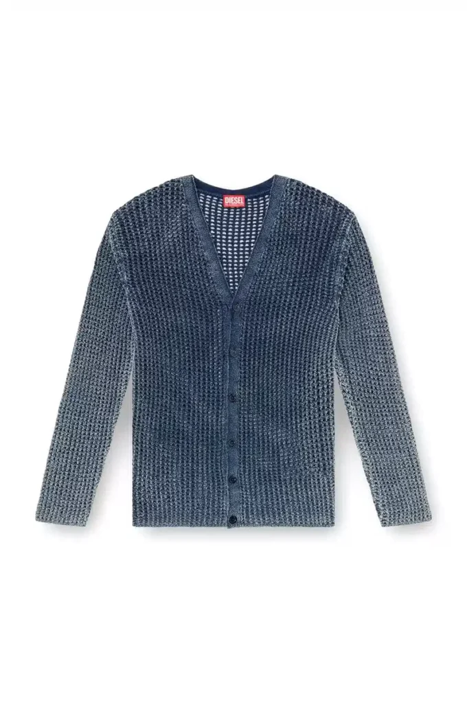 k-redram Cardigan en maille denim
