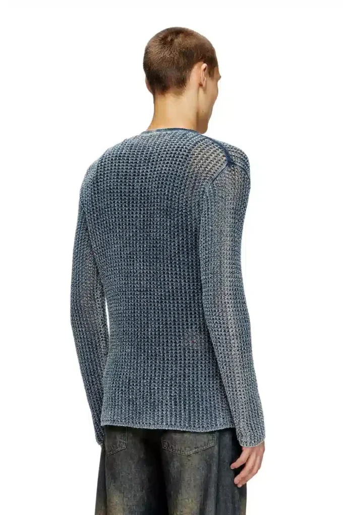 k-redram Cardigan en maille denim