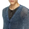 k-redram Cardigan en maille denim