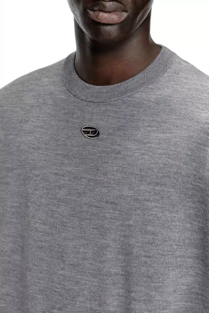 k-valiam Pull en laine avec logo découpé