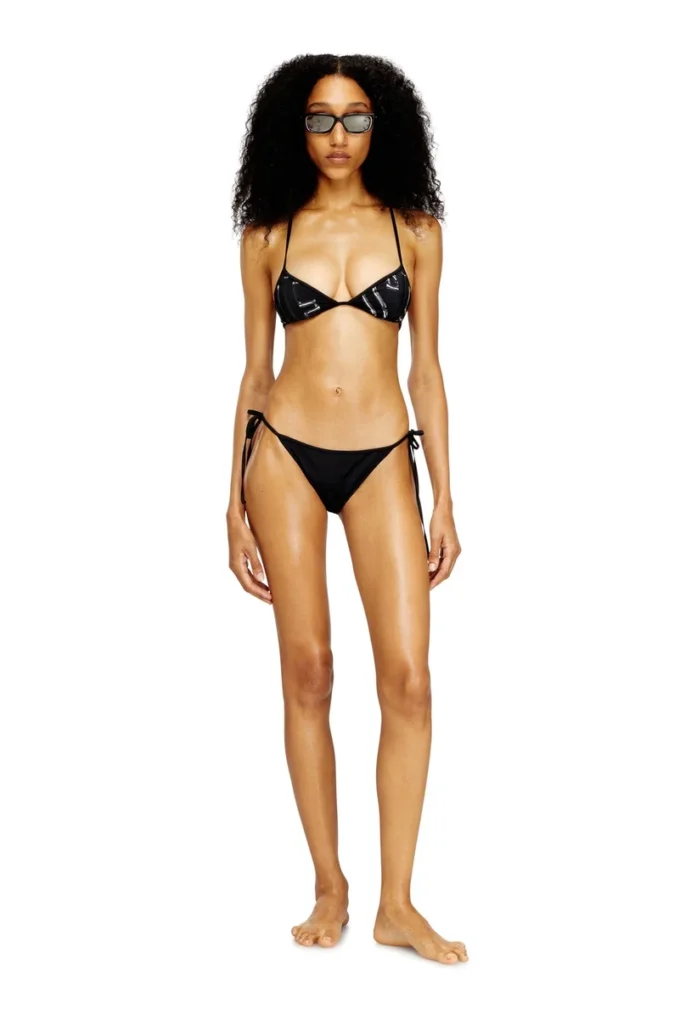 kate-d-core Haut de bikini à imprimé graphique