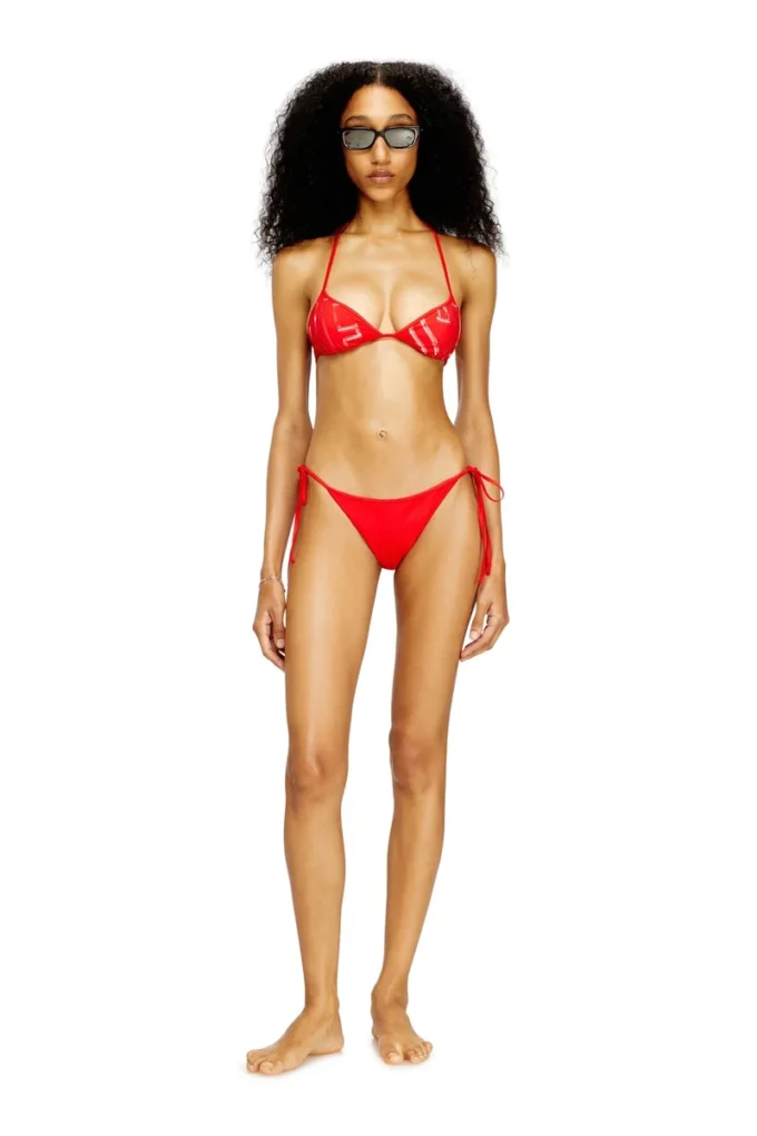 kate-d-core Haut de bikini à imprimé graphique