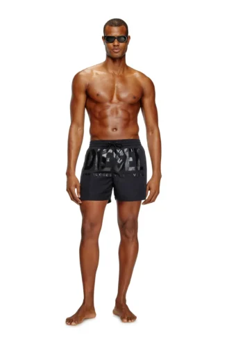 ken-37-d-core Short de bain mi-long avec logo maxi