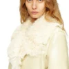 l-aconic Veste en peau lainée vernie