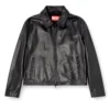 l-amar-fem-s2 Veste Coach en cuir