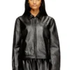 l-amar-fem-s2 Veste Coach en cuir