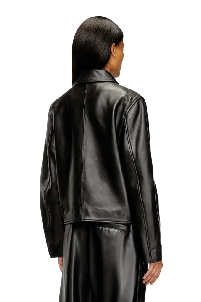 l-amar-fem-s2 Veste Coach en cuir