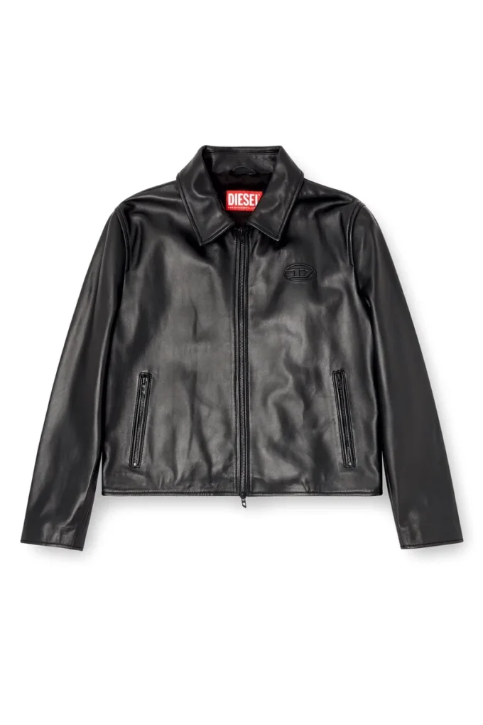 l-amar-fem-s2 Veste Coach en cuir