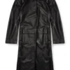 l-ancelot Manteau long matelassé en cuir