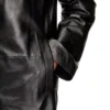 l-ancelot Manteau long matelassé en cuir