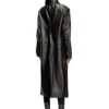 l-ancelot Manteau long matelassé en cuir
