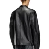 l-carver Veste de motard en cuir avec logo en relief