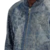l-cobb Blouson aviateur en cuir traité