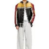 l-coug-20th Veste en cuir avec détails patch