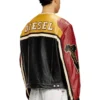 l-coug-20th Veste en cuir avec détails patch