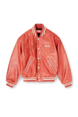 l-difordi-20th Blouson aviateur en cuir avec logo Diesel