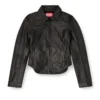 l-egrad Veste en cuir vieilli