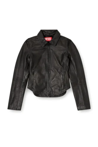 l-egrad Veste en cuir vieilli