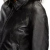 l-egrad Veste en cuir vieilli