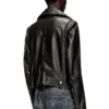 l-eo-wrd Veste motard en cuir ciré