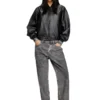 l-ilyan Blouson aviateur en cuir