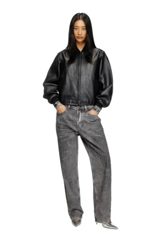 l-ilyan Blouson aviateur en cuir