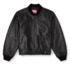 l-ilyan Blouson aviateur en cuir