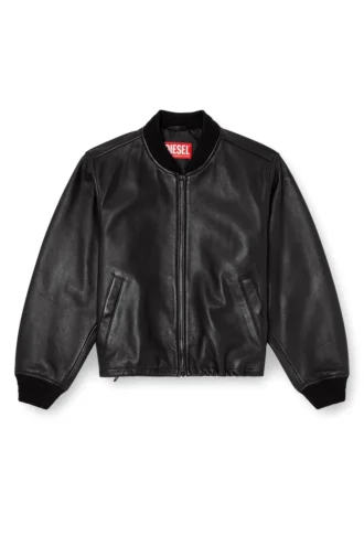 l-ilyan Blouson aviateur en cuir