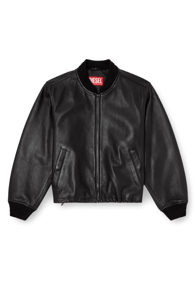 l-ilyan Blouson aviateur en cuir