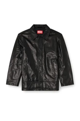 l-jess Veste en cuir rembourrée