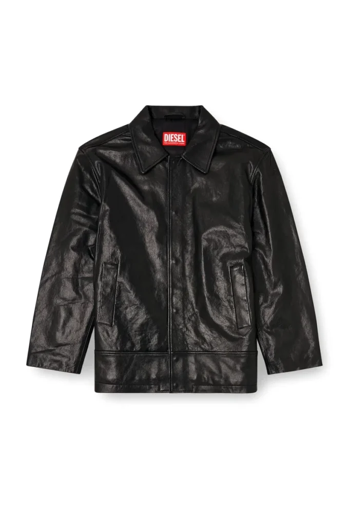 l-jess Veste en cuir rembourrée